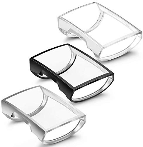 Vancle Pack of 3 Protective Case Compatible with Fitbit Charge 3 / Charge 4 Screen Protector Case, TPU Ultra Thin Shockproof Full Protection Housing Protective Case for Charge 3/Charge 4 (Silver +