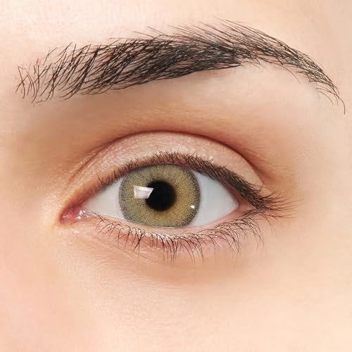 Lentillas de Contacto Color Verde Duración 1 Año + Kit de Accesorios Color Barcelona VIP (2 Piezas) Con Aro de Definición