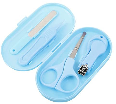 Nagelpflegeset 4-in-1Baby Nagelknipser, Nagelschere, Nagelfeile, Pinzette Nagelset für Kleinkind