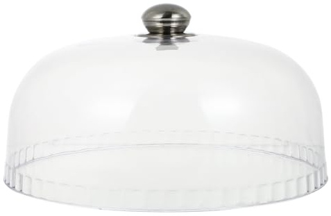 USHOBE Transparent Dome Cake Cover 10.24 Inch Plastic Food Cover Lightweight Kitchen Dessert Protective Dome for Food Display and Home Storage