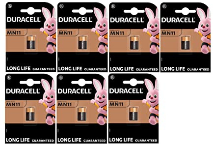 7 pilas Duracell MN11 A11 11 A (7 blísters de 1 batería) 7 pilas