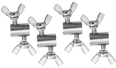 Healeved 4pcs Wire Rope Butterfly Buckle Fasteners Steel Wire Clamps for Cable Use Thick Rope