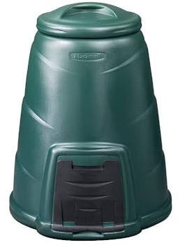 Convertitore di compostaggio da 330 litri, compostiera biologica da giardino, include piastra di base, verde