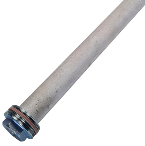 Magnesium Opferanode Ø 33 x 550 mm 1 1/2 DN40 mit PTFE-Dichtung - Ersatzanode für Warmwasserspeicher & Boiler, Schutzanode, Anodenstab