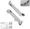 VEVOR KZ-17.9 11.4 inch Expansion Length Steel Leveling Tool, Quick Release Pitch Hopper, Stair Stabilizer Easy to Use,Extension Ladder Accessories for Uneven Ground, Silver, 185 x 75 x 450 mm