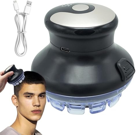 Tondeuse À Cheveux Électrique, Tondeuse À Cheveux Rotative Pour Hommes - Tondeuses À Cheveux Rotatives Sans Fil | Tondeuse À Cheveux Résistante À L'eau, Affichage LED Rechargeable Par USB, Pour Hommes