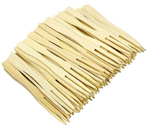 Hysagtek 400 Stück Spieße Fingerfood, 8.8 cm Holzspieße Partyspieße, Spiesse für Snacks Fingerfood, Obstspieße für Grillparty, Geburtstage, Picknicks