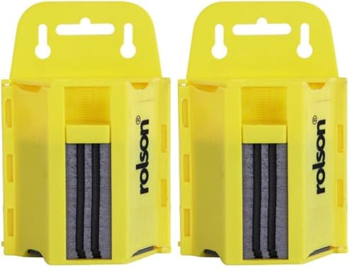 Rolson 62898 100 pc Utility Knife Blades with Dispenser (Pack of 2)