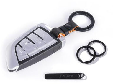 project-cb Llavero 1, Anillas para Llaveros 2, Correa Corta para Llave de Coche, Elegante y Duradero, para Hombres y Mujeres