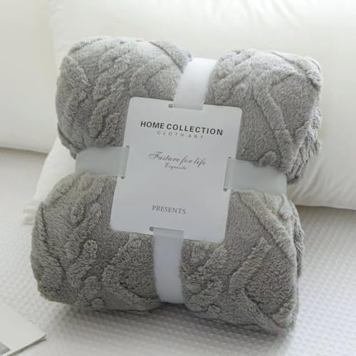 Mezzar Kuscheldecke Flauschig Decke, 150 * 200 cm Kuscheldecke Fleecedecke Flanell Decke Wohndecken Couchdecke Decken für Sofa, Couch und Tagesdecke (Grey)