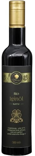 Naturezon Österreichisches Bio Leinöl 500ml (nächste Pressung 17.10.) - nur erste Pressung - frisch gepresst nach Bestellung, mühlenfrisch - kaltgepresst unter 37°C - nativ