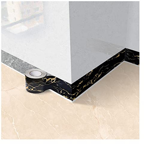 Wallpaper Border self-Adhesive skirting Wall Stickers Transmission skirting Board windowsill Floor Tile Stickers Corner Waistline(12cm)