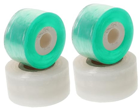 ORFOFE 4rollen Transparentes Pflanzenpfropfband Aus PVC Selbstklebendes Veredelungsband Für Garten Und Haushalt Wetterfestes Blumenband Zur Knospenpfropfung Und Feuchtigkeitsbarriere