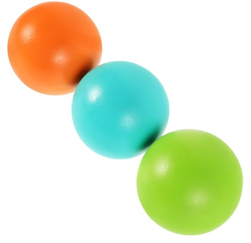 Parliky 3pezzi Palline da Croquet in Legno da Ricambio per Gioco di Croquet all Aperto Attrezzatura Sportiva per Famiglia Amici e Ragazzo Ragazza