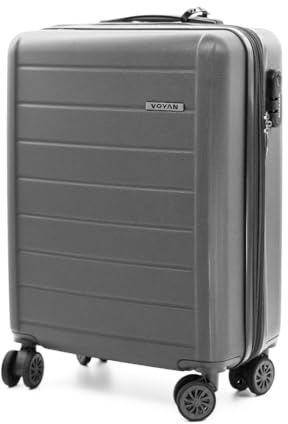 VOYAN Maleta de Cabina Expandible 55x40x20 SDR, Trolley de Viaje Ultraligero con Carcasa Rígida ABS, Ruedas Dobles Giratorias y Cerradura de Seguridad, Equipaje de Mano Resistente