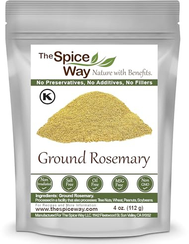 The Spice Way Ground Rosemary 4 oz Pure Powder from Ground Rosemary Leaves