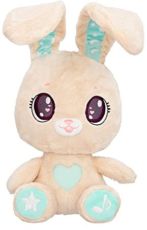 PEEKAPETS Interactive Bunny, Funny and Soft Plush that Moves his Ears and Makes Lights and Sounds, Toy Gift for Babies and Children