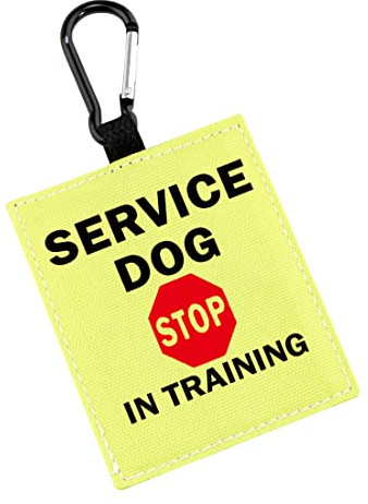 Service Dog Stop in Training Alert Dog Hang Tag Service Dog Hanging Patches Assistance Dog Hanging Dog Alert Patches (Service -Dog)