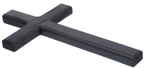 AOKWAWALIY Kreuz-Ornamente, christliches Wandkreuz aus Holz, hängendes Kreuz-Dekor, schwarze Dekorationen, Taschenwanddekoration, Ornament, Handwerk, Kreuz für Zuhause, Holz, religiöses Kreuz,