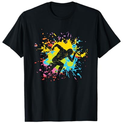 Coureur Rétro Athlétisme Course Sport Cadeau Anniversaire T-Shirt