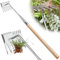 Upgraded Long Handle Weed Remover Tool 32.3 Uprooting Weeding Tools for Garden 6 Teeth Manganese Steel Forged Weeder Tool Multi Purpose Weed Puller Tools for Dandelion Patio Lawn Farm Weeding