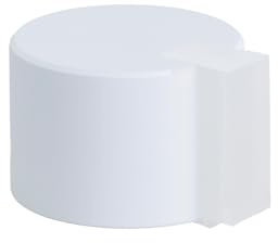 EVI Herrajes | Türstopper Boden Kleben | Ø28 x 20 mm | Weiß Lackierter Edelstahl, Weißer Gummi| Sehr gute Haftung | I-19328BBL | Weiß Lackierter Edelstahl, Weißer Gummi| Sehr gute Haftung | I-19328BBL