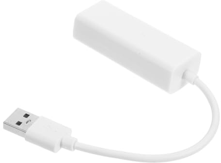 SWOOMEY Adapter Compatibility White Port Rj45 USB Ethernet Gigabit 2.0 with Pvc Seamless Connectivity Wide Abs Material, Sleek Modern Design Network Upgrade and for Laptop and PC