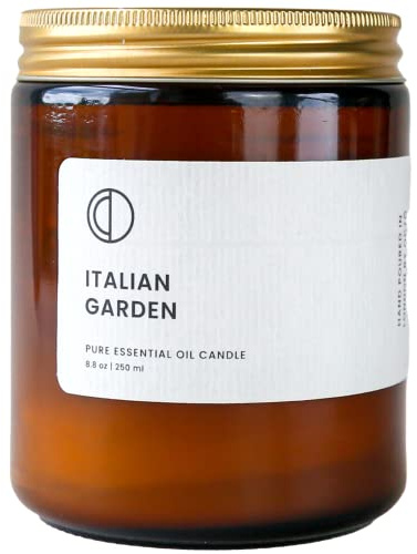 Octo Italienischer Garten Orange + Salbei + Rosmarin | Natürliche Duftkerze mit Sojawachs und ätherischen Ölen, 250 ml