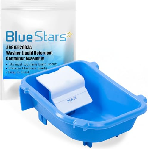 BlueStars Ensamblaje de caja de detergente líquido ultra duradero 3891ER2003A, compatible con arandelas LG y Kenmore, reemplaza AP4436613 PS3522644 3890ER2003A AH3522644 3891ER2003B