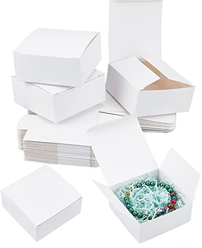 PandaHall 30 Pack Seifenverpackungsbox 9x9x4cm Seifenverpackung Pappschachtel Verpackungsschachteln Faltschachteln Geschenkboxen Für Seifenherstellungszubehör Behandeln Sie Schachteln Weihnachten | Konfektschachteln mit Deckel für Geschenkverpackung, Hochzeit, Party, Weihnachten, Geburtstag, Jahrestag, 9 x 9 x 4 cm
