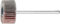 PFERD Fächerschleifer F, 2 Stück / Korund Ø 20x10mm Schaft-ø 3mm A180 / 44498012 – für Feinschliff & Finish mit dem Geradschleifer oder Biegwellenantrieb