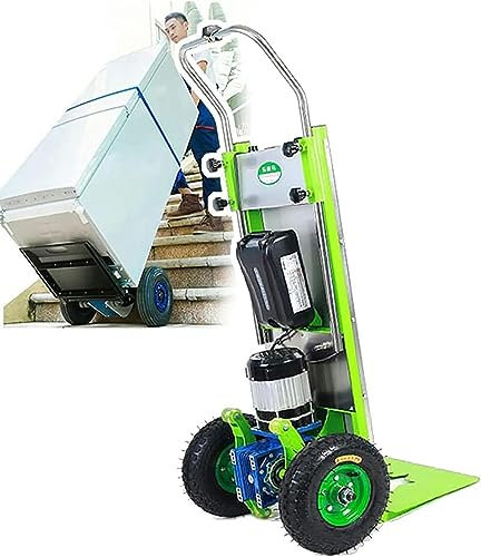 Carretilla eléctrica para Subir escaleras, Carretilla de Mano eléctrica para Subir y Bajar escaleras, Carga de 220 kg, Carretilla Que Ahorra Mano de Obra con Mango telescópico, mot