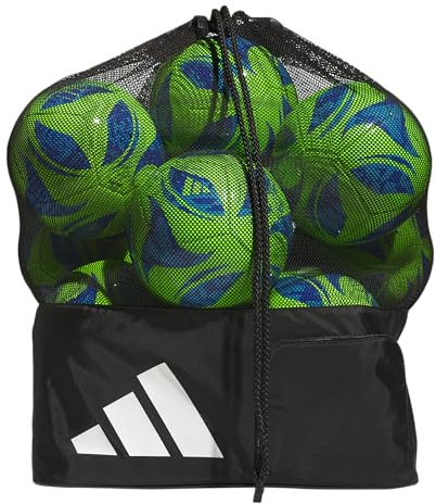adidas Stadium Mesh Soccer Bag, Laundry Bag, Heavy Duty Soccer Ball Bags for Coaches, Men and Women, Holds Up To 15 Balls