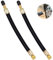 QIMEI-SHOP Extension Valve Pneu en Caoutchouc Rallonge Valve Pneu Flexible pour Voitures Camions Motos Vélos 180mm 2 Pièces