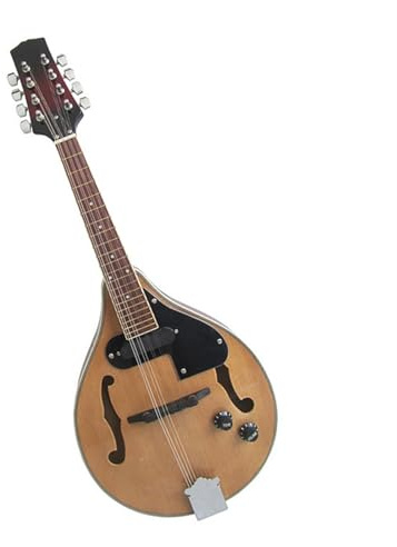 Mandolins Instrument for Adults Electric Mandolin Wine Red Mandolin Electric Mandolin(Wood color)