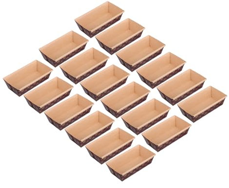 Ciieeo 25piezas Bandeja De Pan Corrugada Molde Para Pan Mini Moldes De Papel Para Casero Bandejas De Papel Para Hornear Pasteles y Muffins