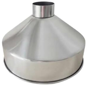 Embudo grande de acero inoxidable 304 de gran diámetro, embudo for maquinaria de refinación industrial de alimentos y granos, 24 CM 28 CM(B)