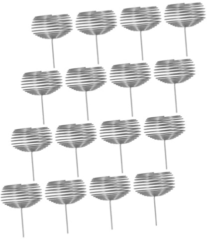 ORFOFE 16 pezzi Cesto Fertilizzante in Acciaio Inossidabile per Bonsai e Distribuzione Nutrienti Uniforme Scatola Concime per Piante in Vaso Interno Strumento Fertilizzazione Automatico