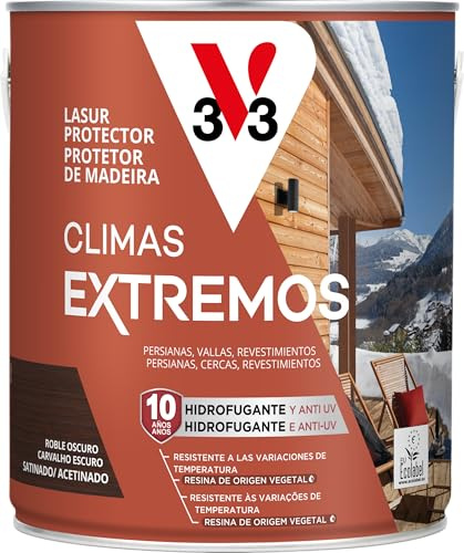 V33 Lasur Protector Climas Extremos Satinado Roble Oscuro 2,5L
