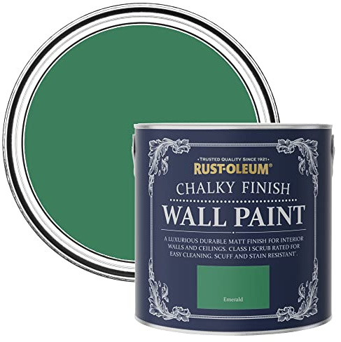 Rust-Oleum Green Matt Emulsion Wall Paint - Emerald 2.5L