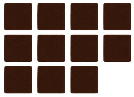 Feltrini Adesivi Quadrati Marroni 20×20 mm – Set 10 Pezzi – Proteggi Pavimenti e Mobili – Antigraffio e Antirumore per Sedie, Tavoli e Arredi – LEMAG SRL