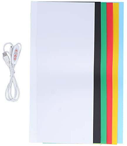 Softbox fotografico pieghevole con mini anello luminoso, studio fotografico con scatola luminosa a LED con 6 fondali, scatola portatile per gioielli, artigianato, fotografia di