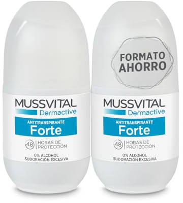 MUSSVITAL Desodorante Dermactive Antitranspirante Forte Pack 2 Uds x75ml. Roll-on