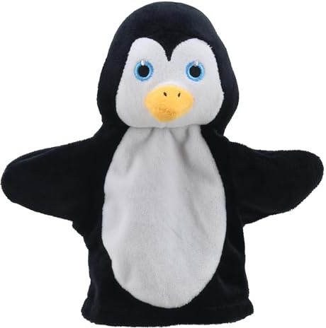 The Puppet Company - My First Christmas Puppet - Penguin Hand Puppet Suitable From Birth - PC003827, Black
