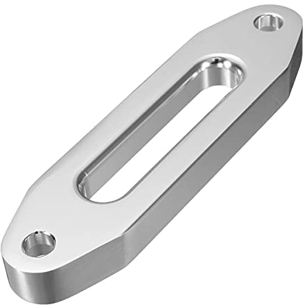 Tsadeer 125 mm 4000 Lbs Universal Chrome Billet Aluminium Hawse Synthetische Kabeldurchführung Mount Seil 15000Lbs für SUV ATV Utv