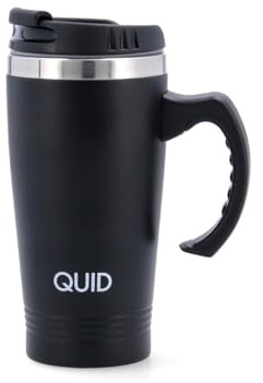 Quid Cocco Mug Acero Inoxidable 0,45l Acero Inox No Apto Microondas Térmico Frío Calor 12 Horas