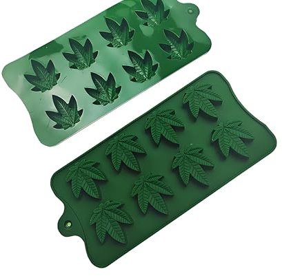 Stampi in Silicone BizimHesap per Saponette Fai da Te, Candele Natalizie, Gesso, Dolci Muffin, Pandorini, Ciambelline, Cioccolatini - Materiale Silicone, Colore Verde