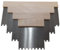 Set 4 pezzi spatole dentate misure 4/6/8/10 pollici per colla lavori edili Rivestimenti e ceramica, metallo con manico in legno Spatola dentata - Set di spatole - Spatola con lama in acciaio