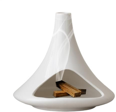 Palos Santo-Halter | Räucherstäbchenhalter Aus Keramik Für Holzstäbchen, Sag-e, Räucherkegel | Bündel Räuchergefäßschale | Handgefertigte Geschenke Für Meditations- Und Aromatherapiekurse