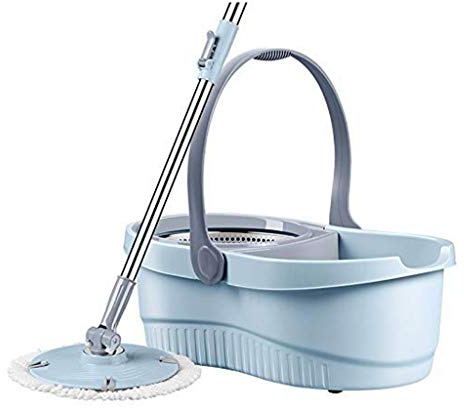 fregona giratoria, Cubo de trapeador Giratorio con Lavado a Mano Libre presión Manual Doble accionamiento